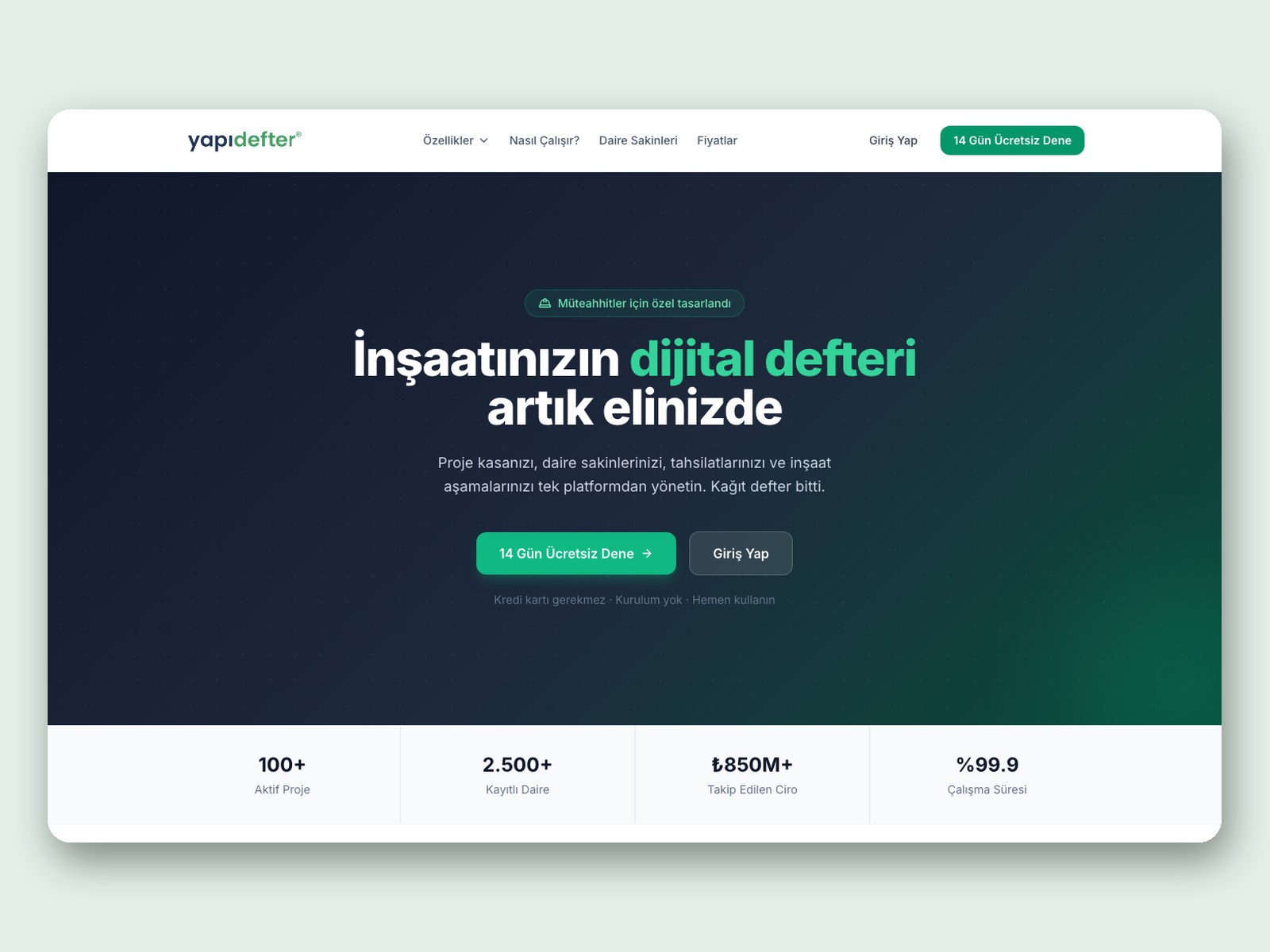 yapidefter.com: inşaat firmaları için dijital defter